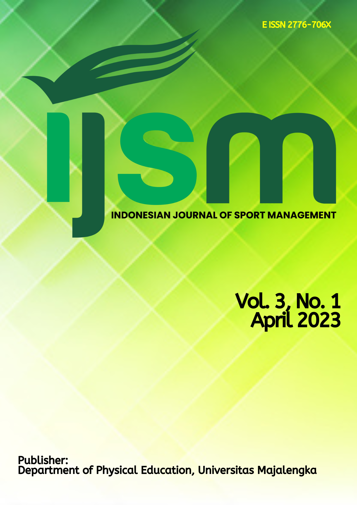 View Vol. 3 No. 1 (2023): Indonesian Journal of Sport Management